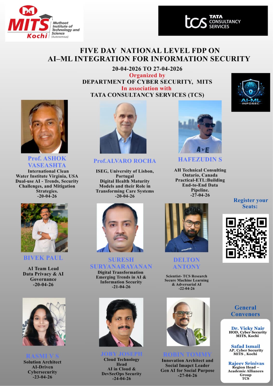 MITS Hosts National Level FDP on AI-ML Integration for Information Security