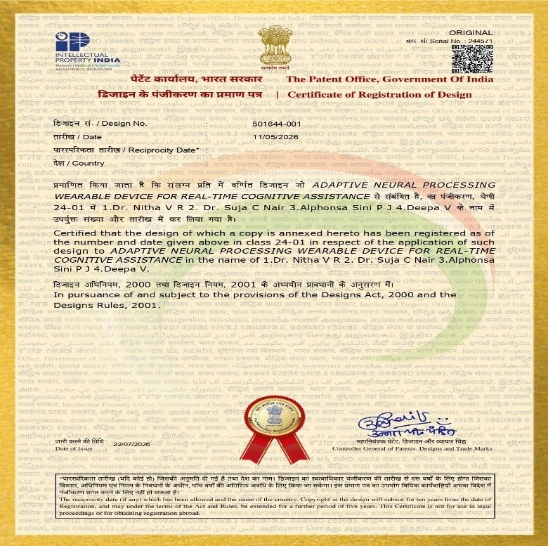 Dr. SUJA C. NAIR _ Design Registration