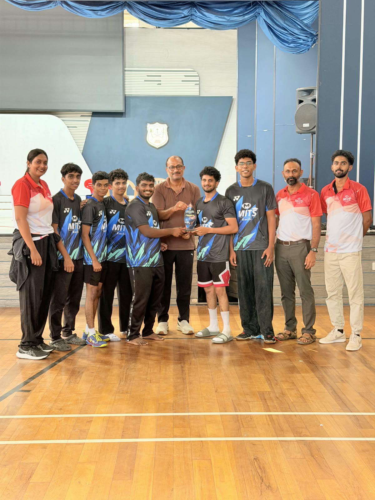 Champions of the KTU D-Zone badminton tournament