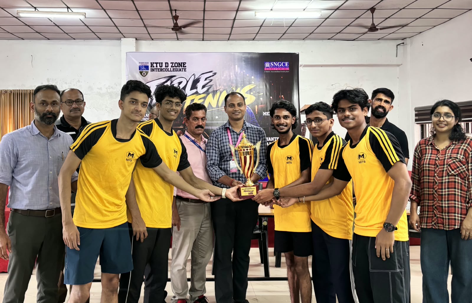 2nd Runner up position in the KTU D-Zone inter collegiate Table Tennis championship